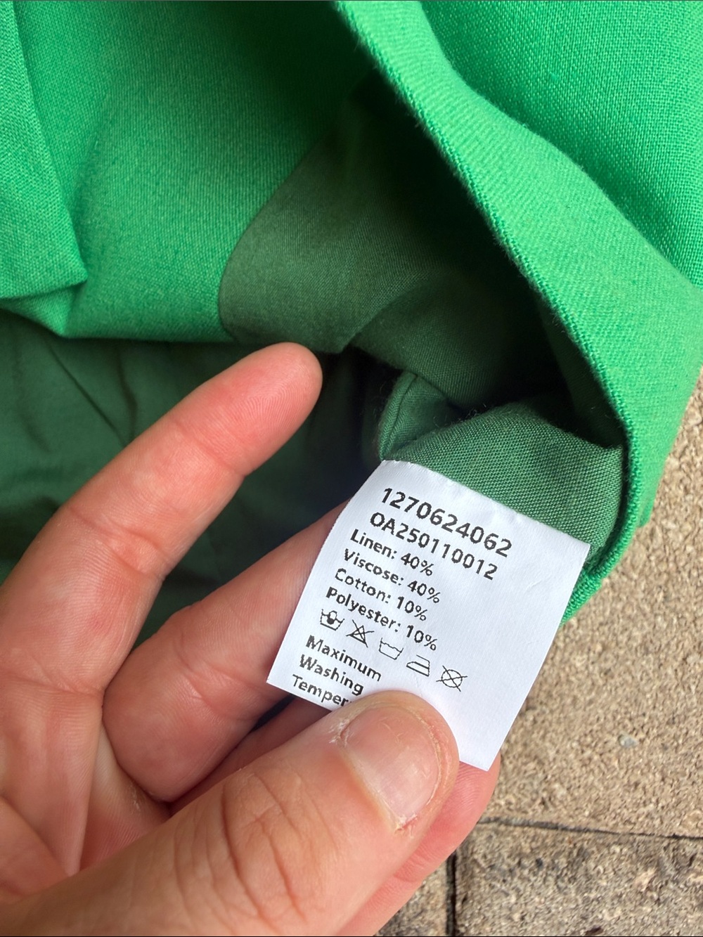 Commense Emerald Green Halter Vest with Gold Buttons - Picture 4 of 5
